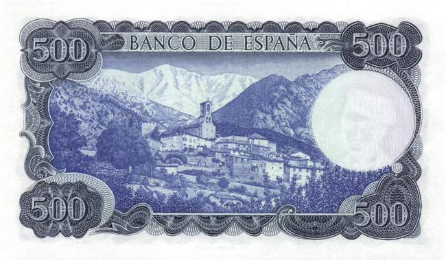 500 Pesetas 23.7.1971